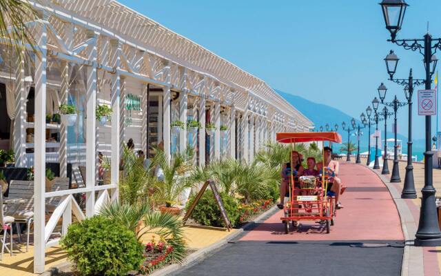 Гостиница Barkhatnye Sezony Aleksandrovsky Sad Resort в Сочи - забронировать гостиницу Barkhatnye Sezony Aleksandrovsky Sad Resort, цены и фото номеров вид на фасад