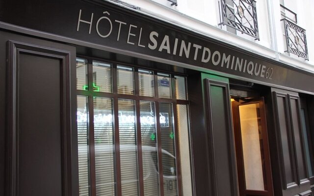 Отель Saint Dominique Париж вид на фасад