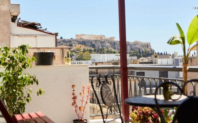Mosaics Athens central Studio with Acropolis view