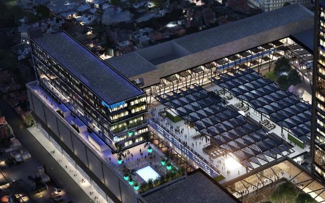 Отель Hilton Guadalajara Midtown вид на фасад