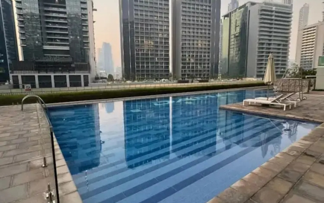 1BHK in Business Bay.Burj View.Balcony