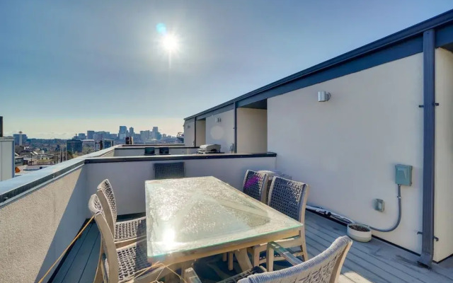 Rooftop Deck & Mtn Views: Luxe Denver Home