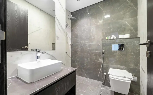 Modern 1-bedroom Apart With Pool gym and Hammam