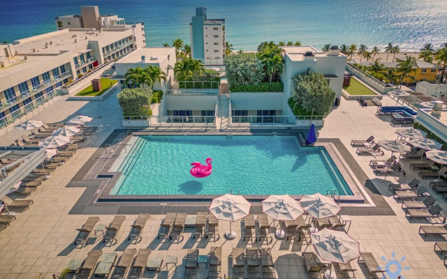 Hollywood Beach Modern Studio Rooftop Pool