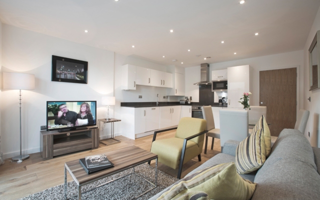 Апартаменты Greenwich O2 Apartments комната для гостей
