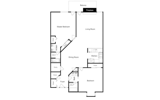 2BR 2BA Silver Cliff Condo by RedAwning