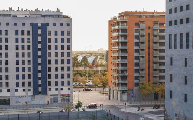 Отель ApartUP Aquarium City Испания, Валенсия - отзывы, цены и фото номеров - забронировать отель ApartUP Aquarium City онлайн вид на фасад