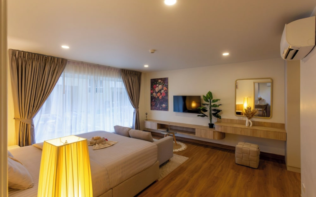 1BR Walk to Lamai Beach Sauna & Gym C264