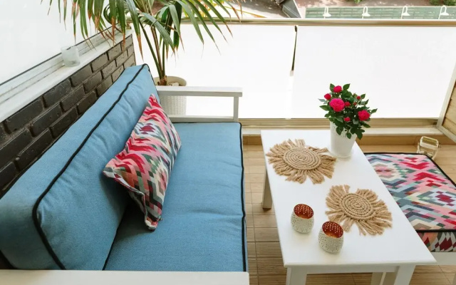 Sea View 1 Bed Apartment in Nea Peramos - Terrace