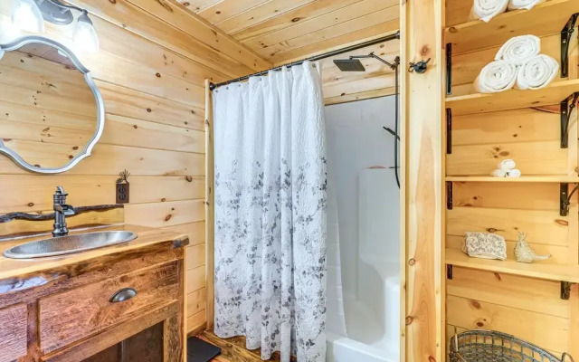 Hot Tub + Fire Pit: Dog-friendly Cabin in Murphy!