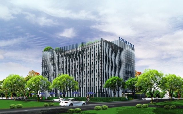 Отель Somerset Maison Asoke Bangkok Бангкок вид на фасад