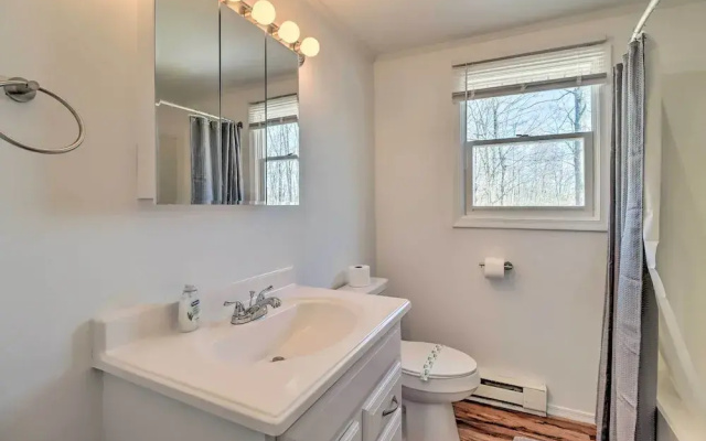 Sleek Albrightsville Home w/ Deck, Game Room