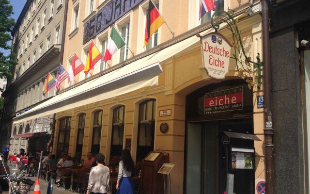 Hotel Deutsche Eiche Мюнхен вид на фасад