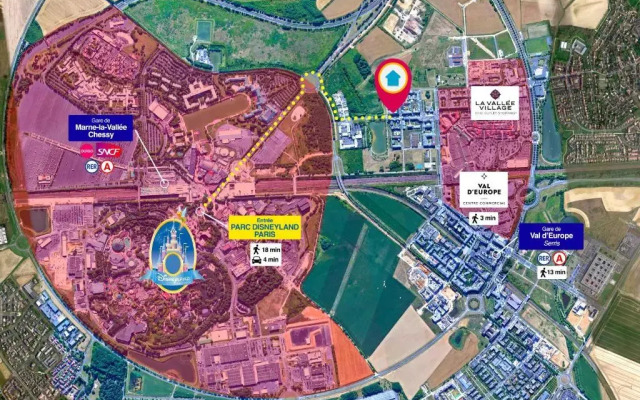 Disneyland-Paris, 8pers, Wifi, Netflix, 2 Parkings