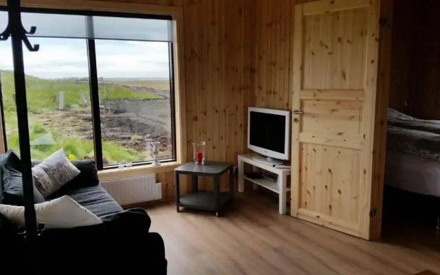 Hekla Cabin 3 Volcano and Glacier View