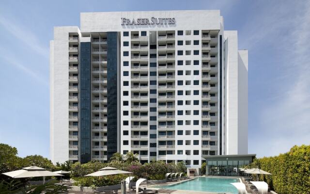 Отель Fraser Suites Singapore вид на фасад