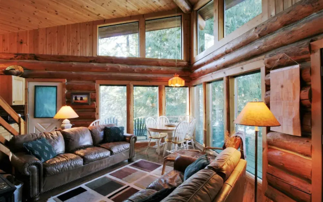 Pinecone Log Cabin
