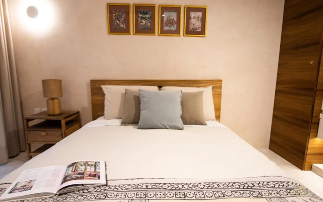 Spacious 2BR apt · Wide balcony w/tub & Yoga deck