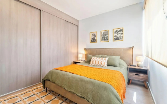 Modern Apt Private Rooftop Roma Nte 2 BR