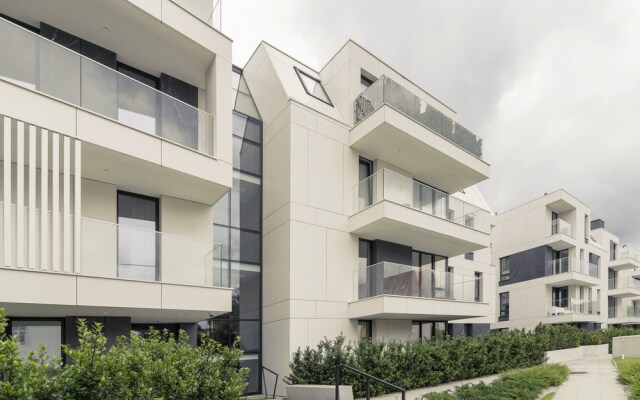 Апартаменты Luxury Apartments - Okrzei Residence Сопот вид на фасад