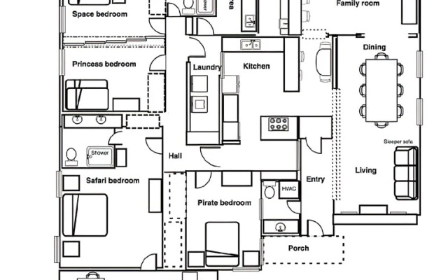 Jungle Cruise 4 Bedrooms 2.5 Bathrooms Home
