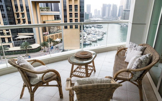 Water views from deluxe apartment in Dubai Marina