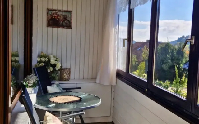 House Sunshine on the ski Slope
