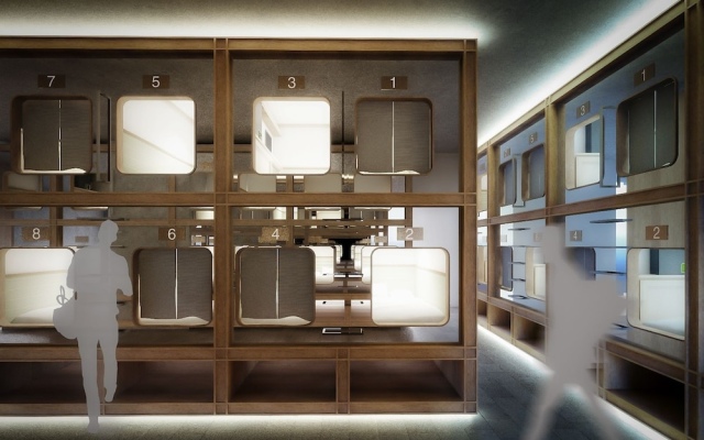 Hearts Capsule Hotel And Spa Хаката комната для гостей