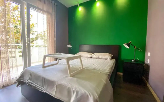 Green apartment with view