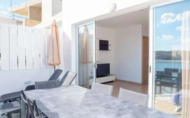Idyllic Penthouse Apartment With Sea View Balcony