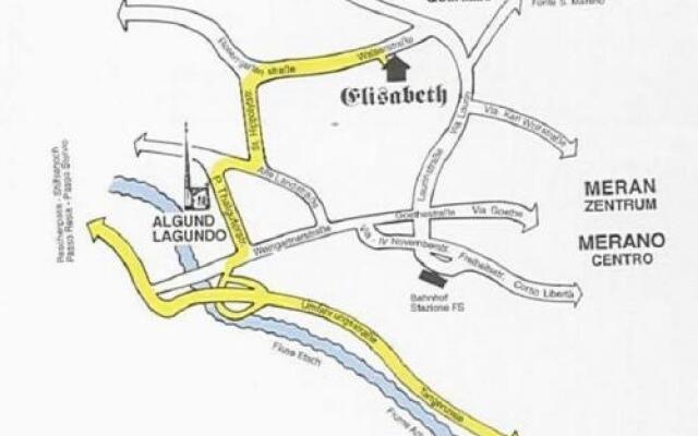 Hotel Elisabeth Меран вид на фасад