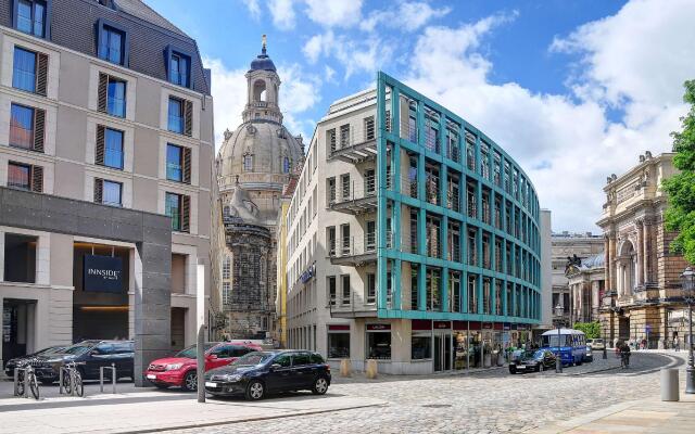 Отель INNSIDE by Meliá Dresden Германия, Дрезден - 2 отзыва об отеле, цены и фото номеров - забронировать отель INNSIDE by Meliá Dresden онлайн вид на фасад