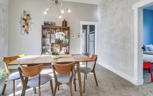 Deck & Home Office: Walkable Albuquerque Home