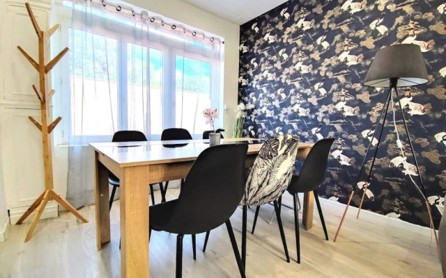Japandi 4 Chambres Wifi Proche Parc Barbieux