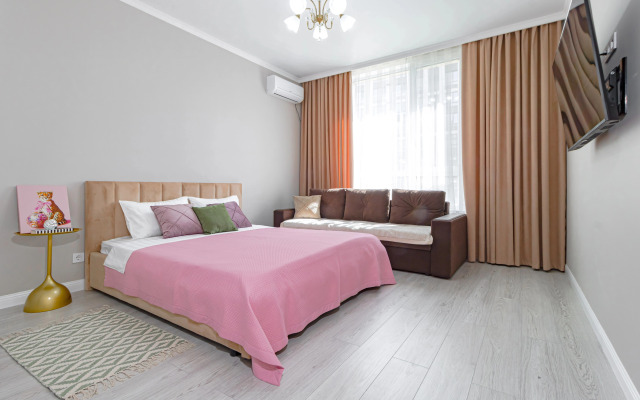 Квартира Стильная 1 комн. Roze suite в центре столицы