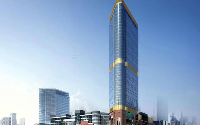 Апартаменты Guangzhou Grand View Golden Palace Apartment вид на фасад