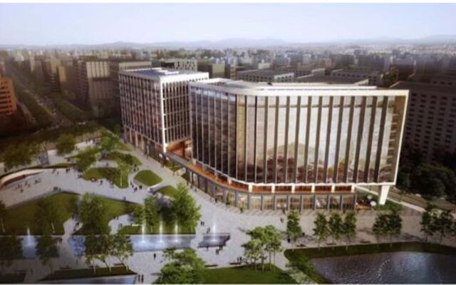 Отель Courtyard by Marriott Seoul Botanic Park вид на фасад