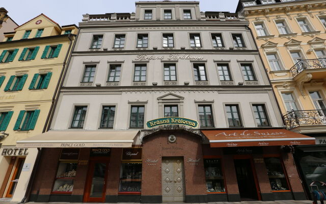 Отель Krasna Kralovna Карловы Вары вид на фасад