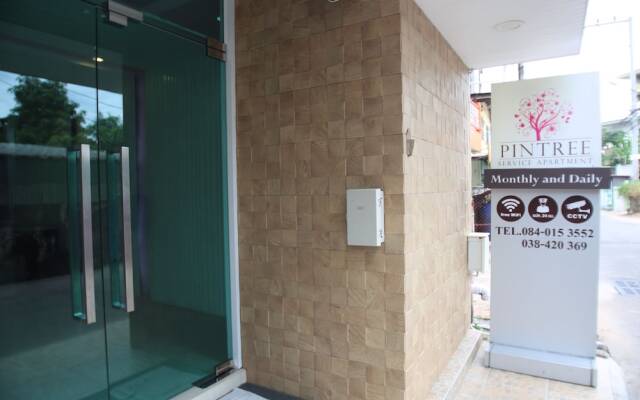 Апартаменты Pintree Service Apartment Pattaya Паттайя вид на фасад