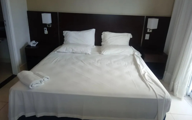 Flat pé na areia com vista internet e ar