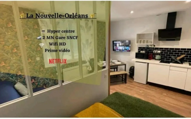 La Nouvelle-Orléans - hyper-centre- 2mn SNCF - Wi-Fi Netflix gratuit