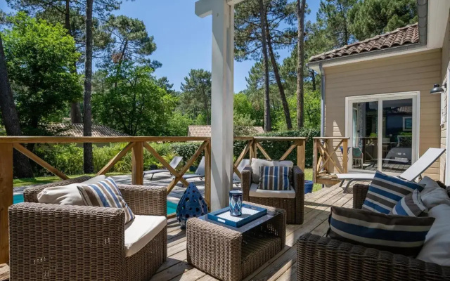 Villa a Biscarrosse Avec Piscine Chauffee Et Jardin Pour 6 Personnes - Fr-1-521-93