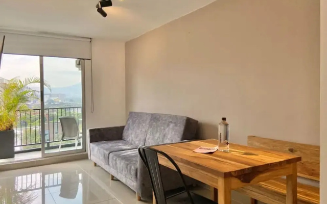 w Magnificent 1BR With Terrace at Poblado