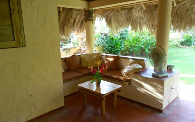 Palm-covered house in the tropical -Casa Oli