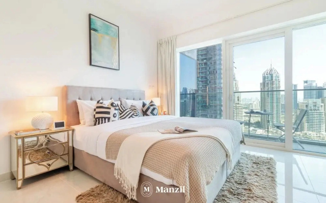 Manzil - 2BR in Dubai Marina w Sea View