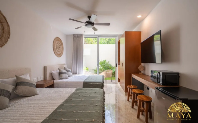 NHOA 112C Lux 1BR Condo Plunge Pool in Aldea Zama