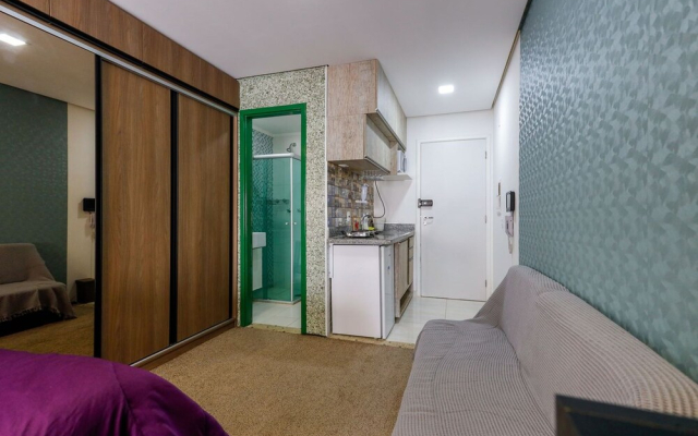 Studio c Piscina e Academia a 600m do Metr
