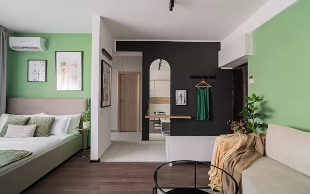 Cismigiu Park Studio - Fresh & Serene Flat with Light-Filled Interiors