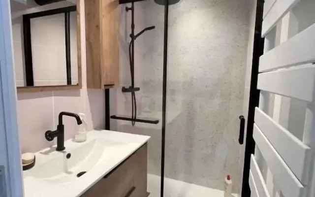 Appartement 1 chambre Les Houches aux pieds des pistes vue montagne