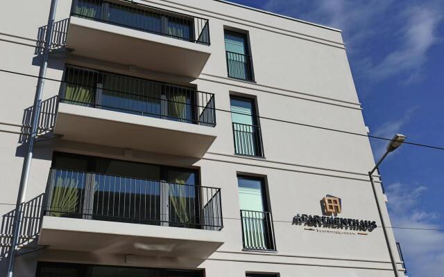 Отель Leipzig Apartmenthaus вид на фасад